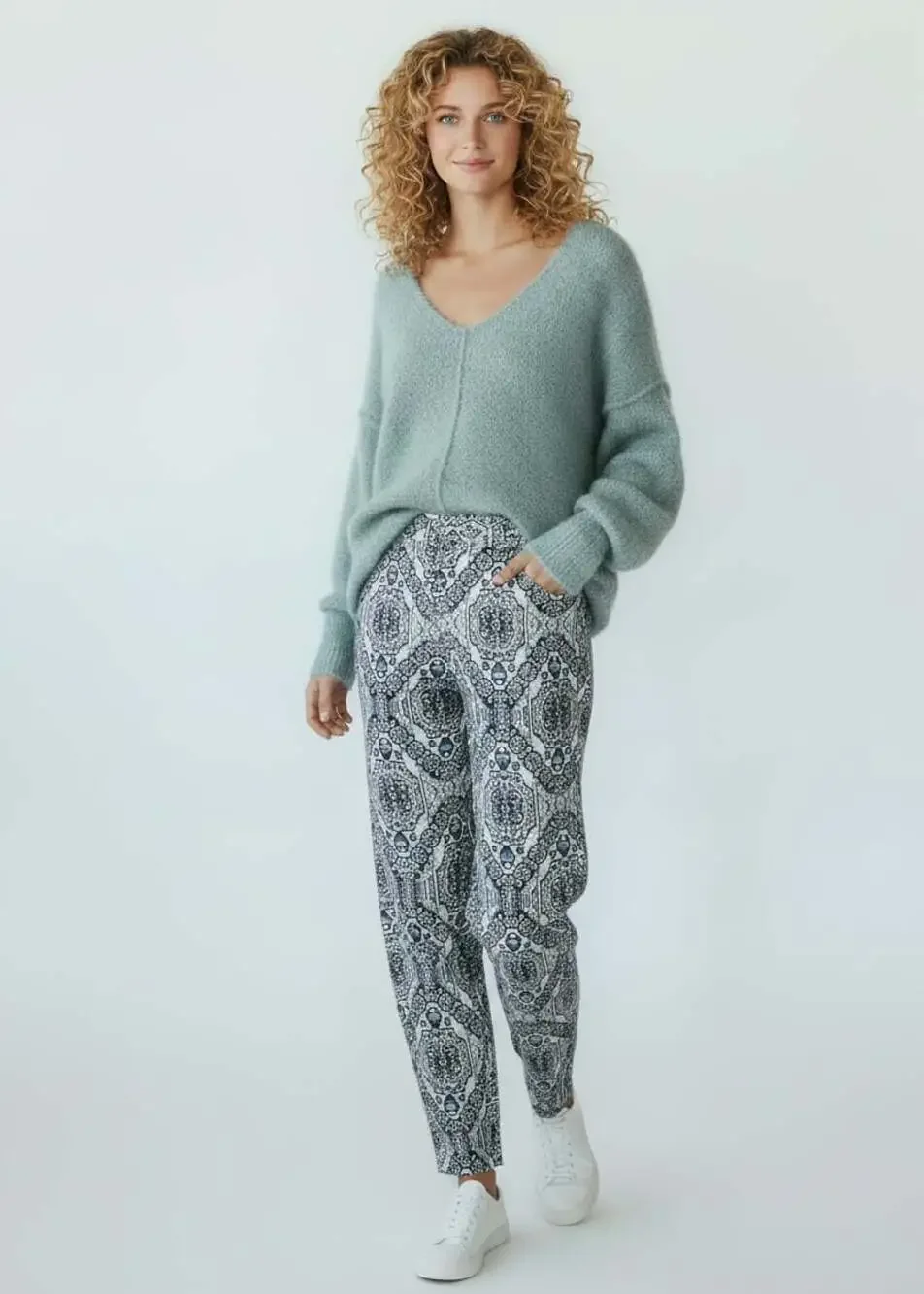 Free People Icing V-neck Sweater Spring Dust